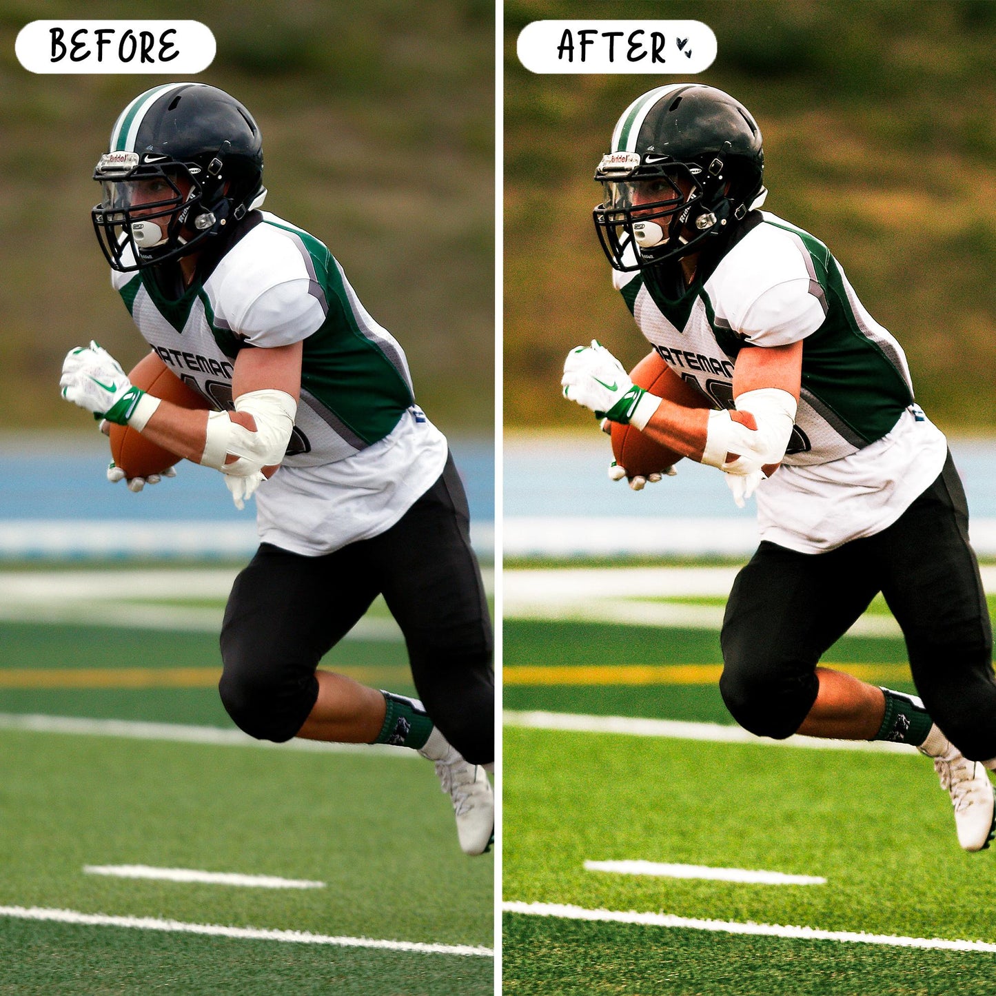 10 Football LIGHTROOM Presets Mobile & Desktop