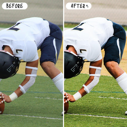 10 Football LIGHTROOM Presets Mobile & Desktop