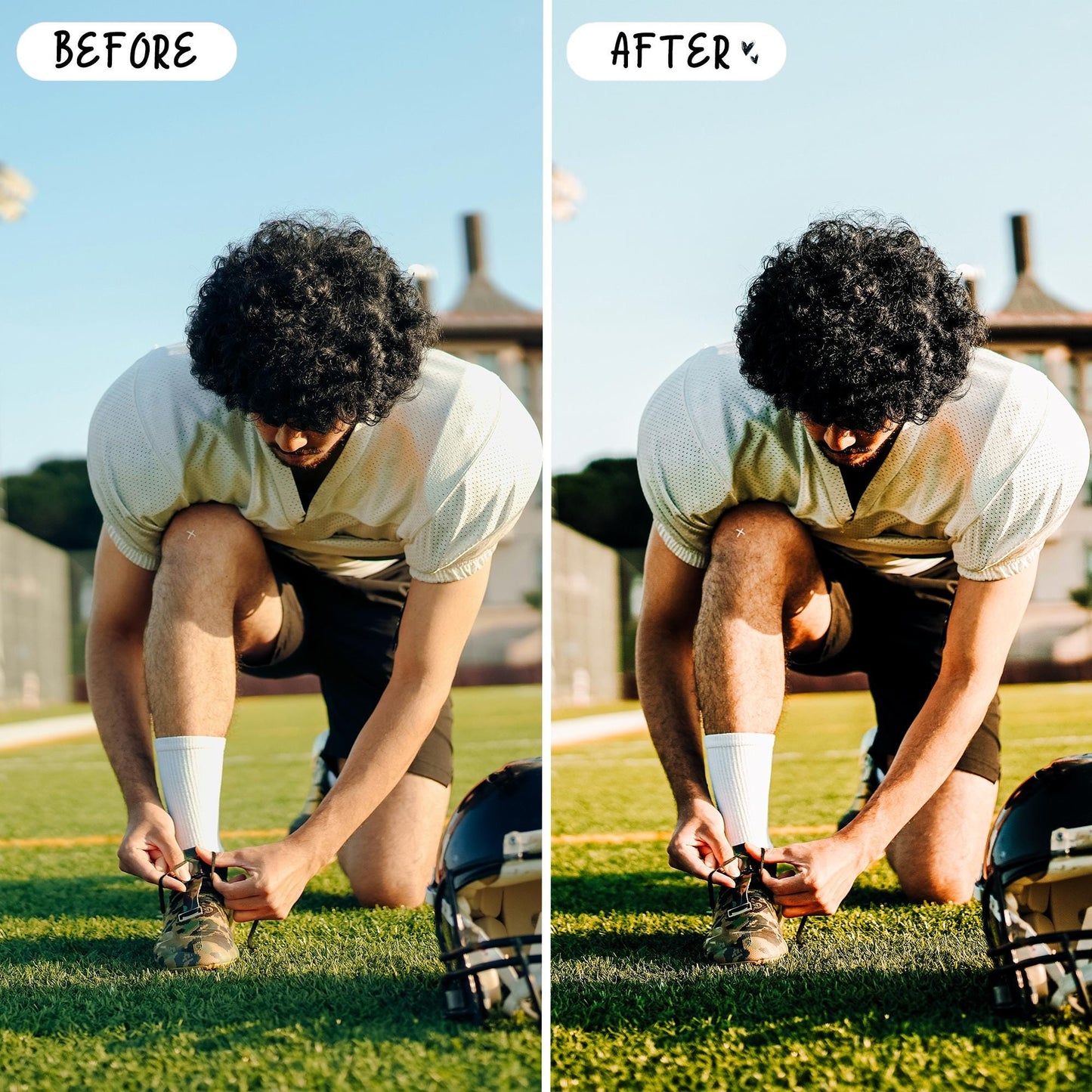 10 Football LIGHTROOM Presets Mobile & Desktop