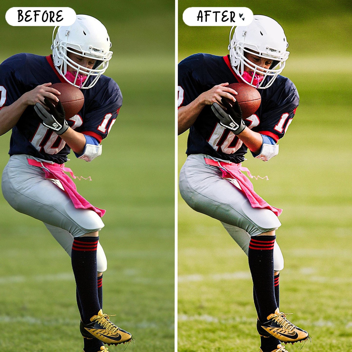 10 Football LIGHTROOM Presets Mobile & Desktop