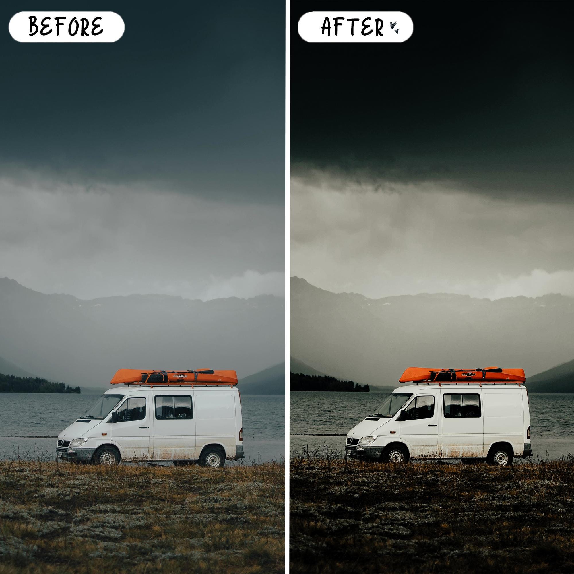 10 Moody LIGHTROOM Presets Mobile & Desktop