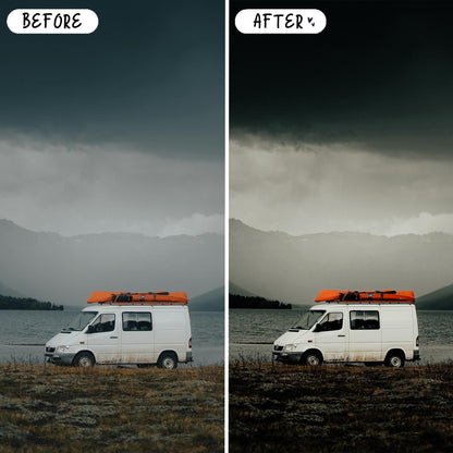 10 Moody LIGHTROOM Presets Mobile & Desktop