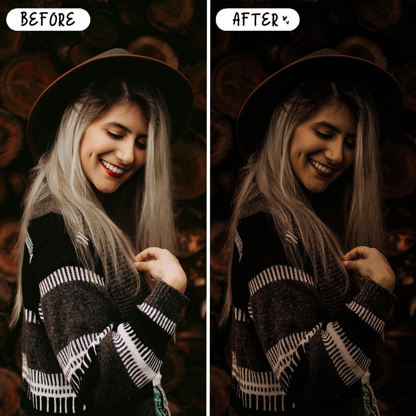 10 Warm Moody LIGHTROOM Presets Mobile & Desktop