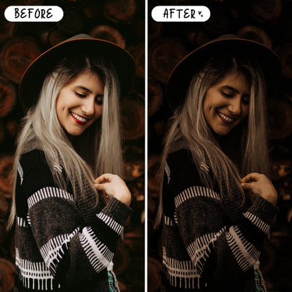 10 Warm Moody LIGHTROOM Presets Mobile & Desktop
