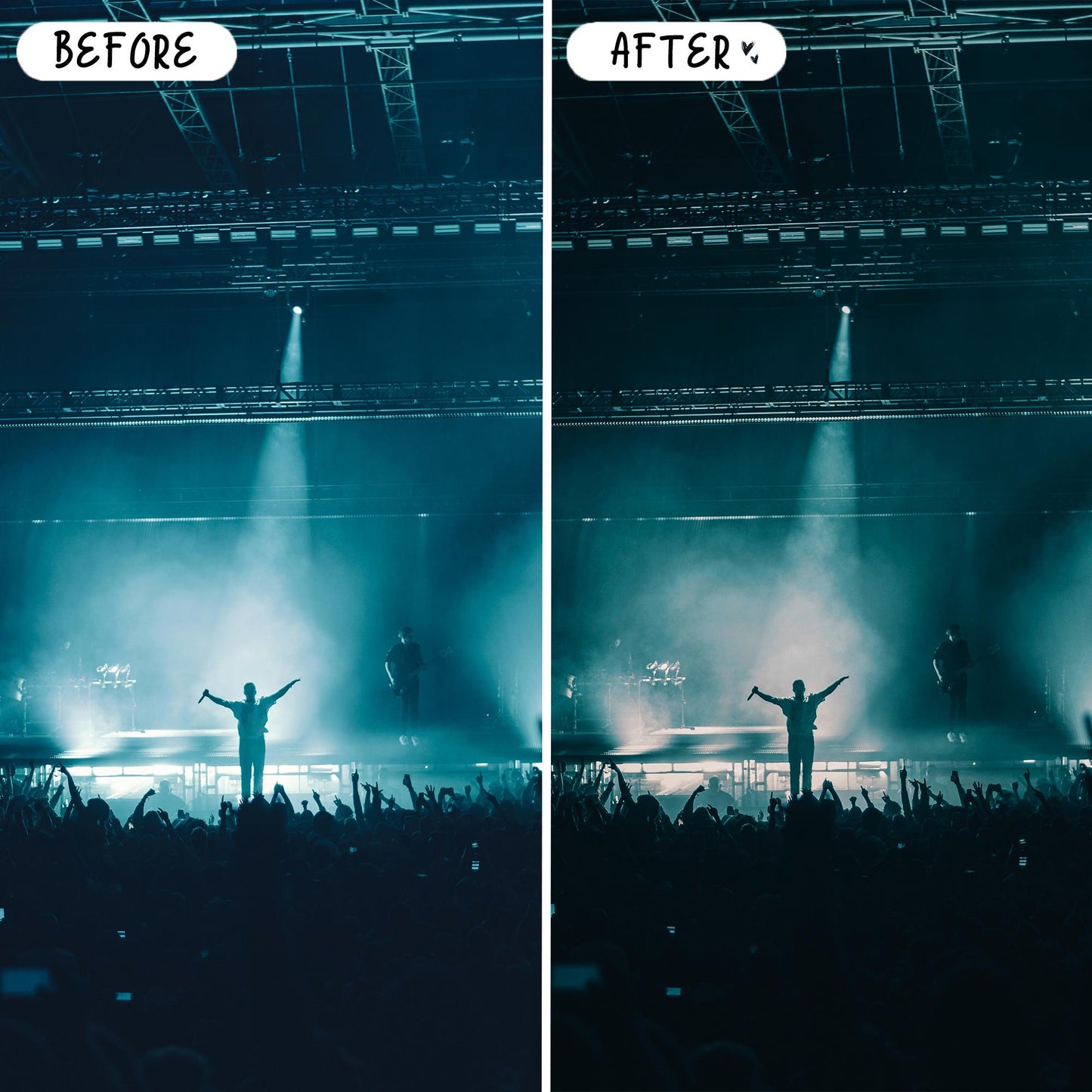 10 Concert LIGHTROOM Presets Mobile & Desktop
