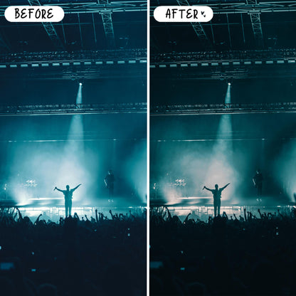 10 Concert LIGHTROOM Presets Mobile & Desktop