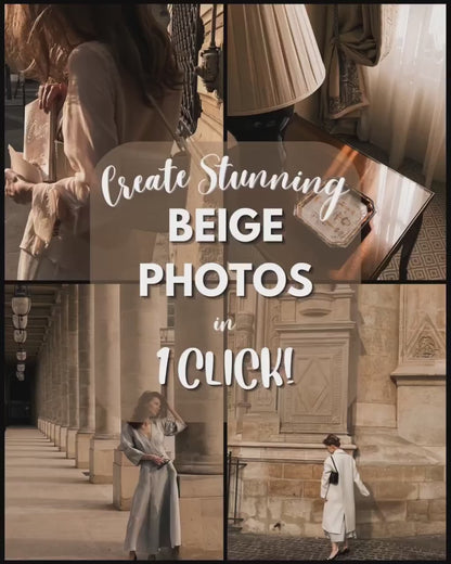 10 Beige LIGHTROOM Presets Mobile & Desktop