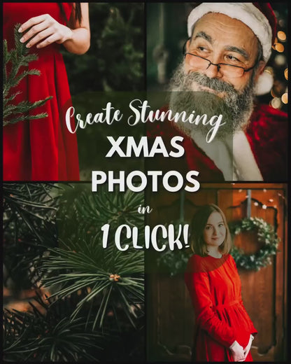 10 Christmas LIGHTROOM Presets Mobile & Desktop