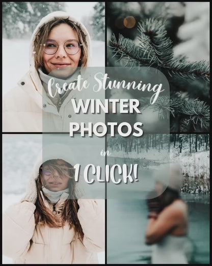 10 Winter LIGHTROOM Presets Mobile & Desktop
