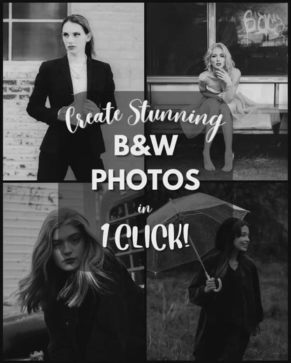10 B&W LIGHTROOM Presets Mobile & Desktop