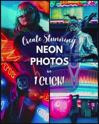 10 Neon LIGHTROOM Presets Mobile & Desktop