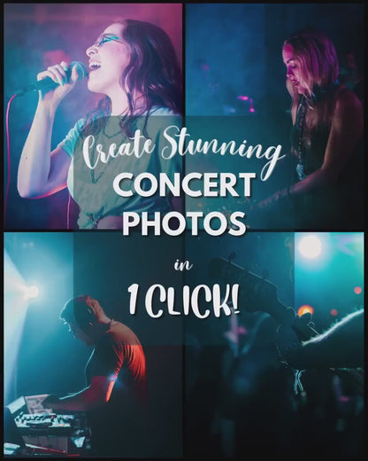 10 Concert LIGHTROOM Presets Mobile & Desktop