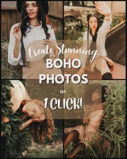 10 Boho LIGHTROOM Presets Mobile & Desktop